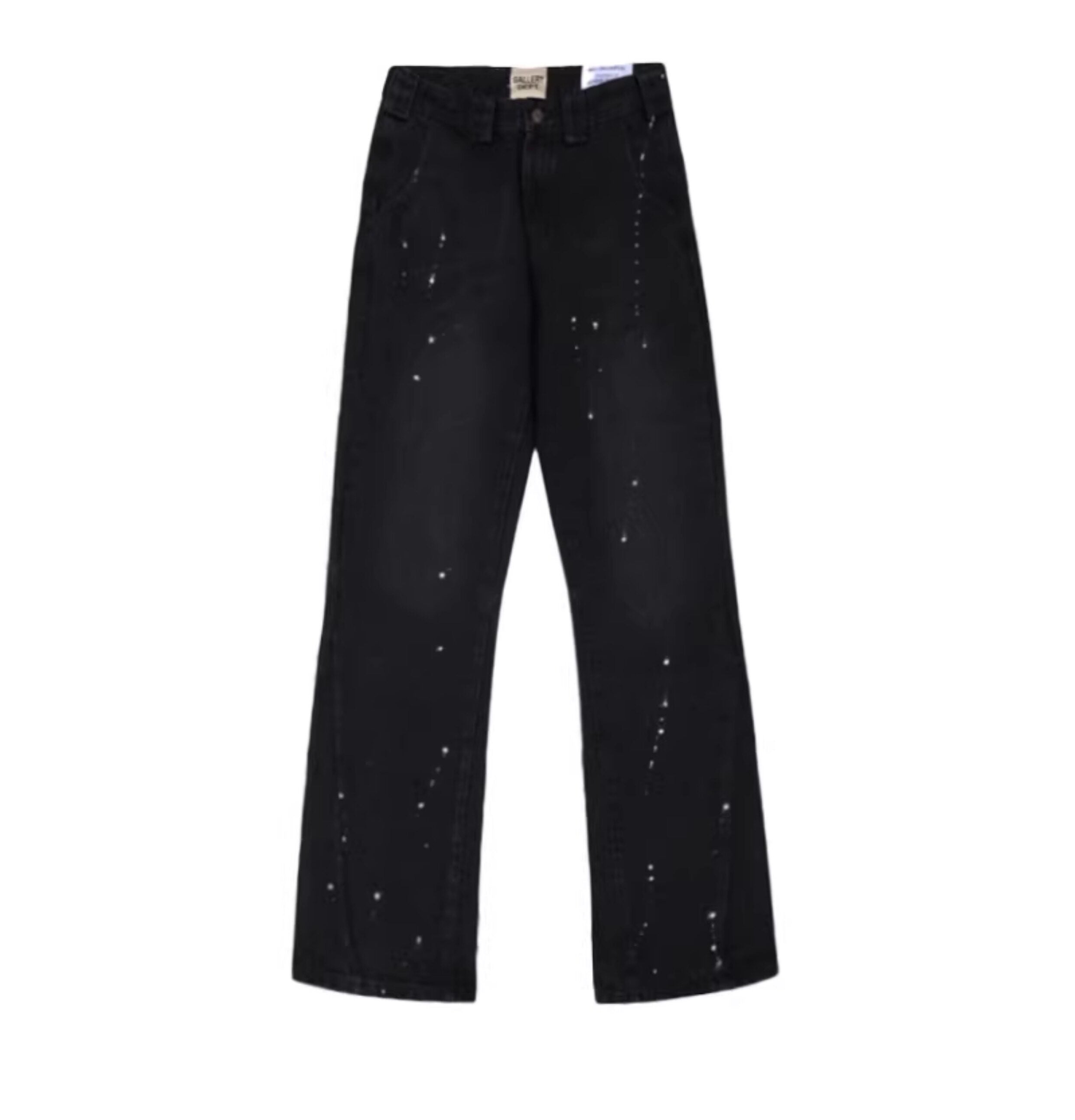 Gallery Dept. Black Paint-Splatter Flare Jeans