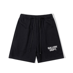 Gallery Dept. Black Logo Fleece Shorts