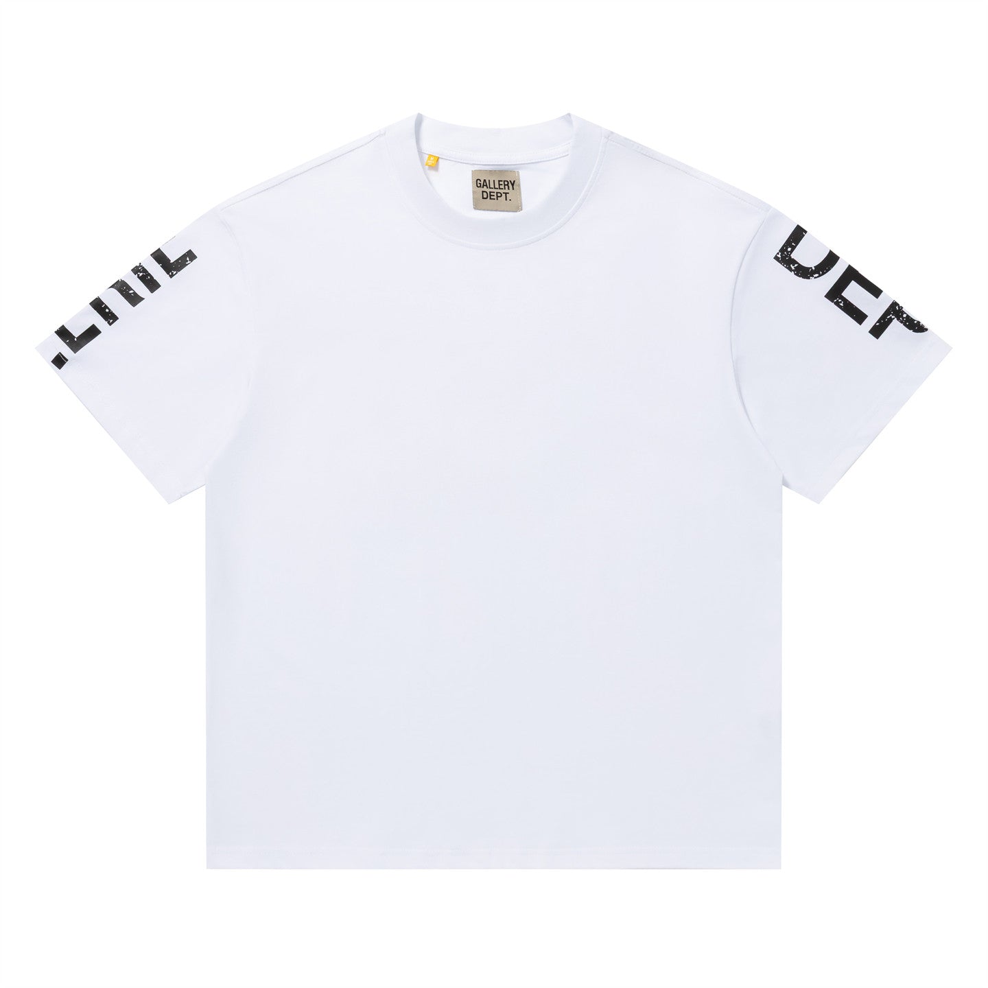 Gallery Dept. White Distressed Sleeve Tee