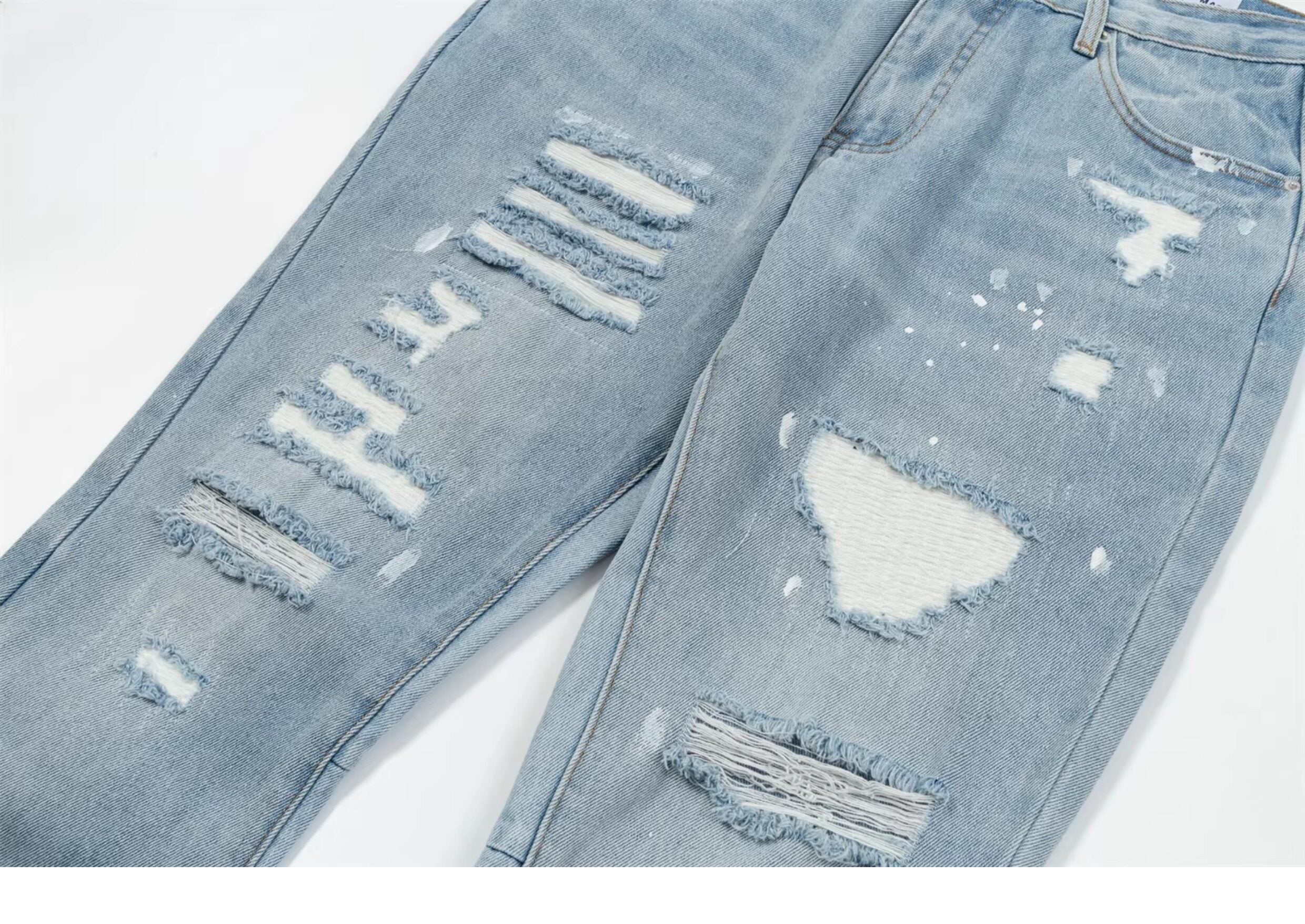 Gallery Dept. Distressed Paint-Splatter Flare Jeans