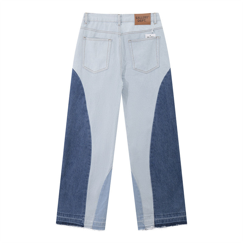 Gallery Dept. Two-Tone Washed Flare Jeans