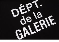 Gallery Dept. Black Distressed Sleeve Tee