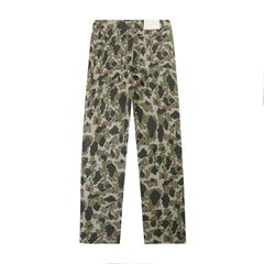 Gallery Dept. Olive Camo Straight-Leg Jeans