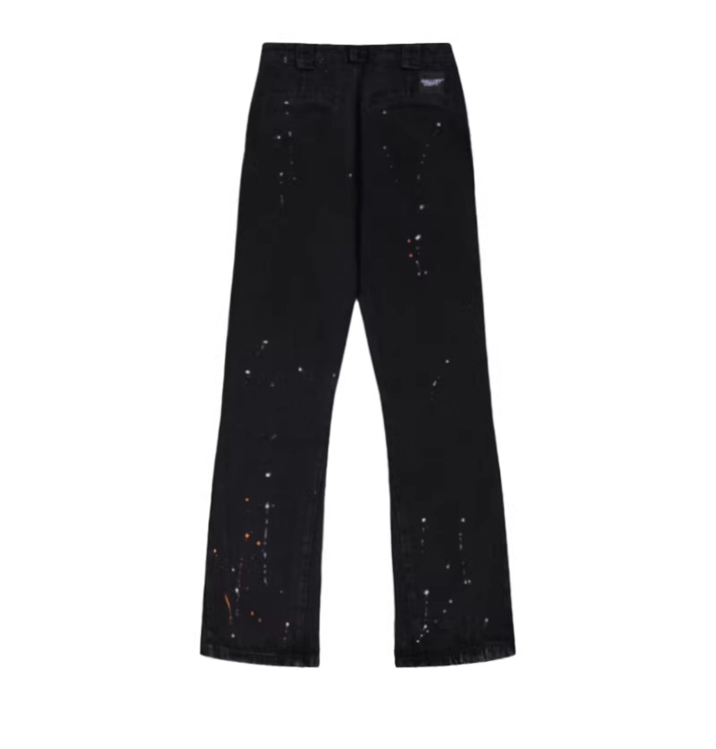Gallery Dept. Black Paint-Splatter Flare Jeans