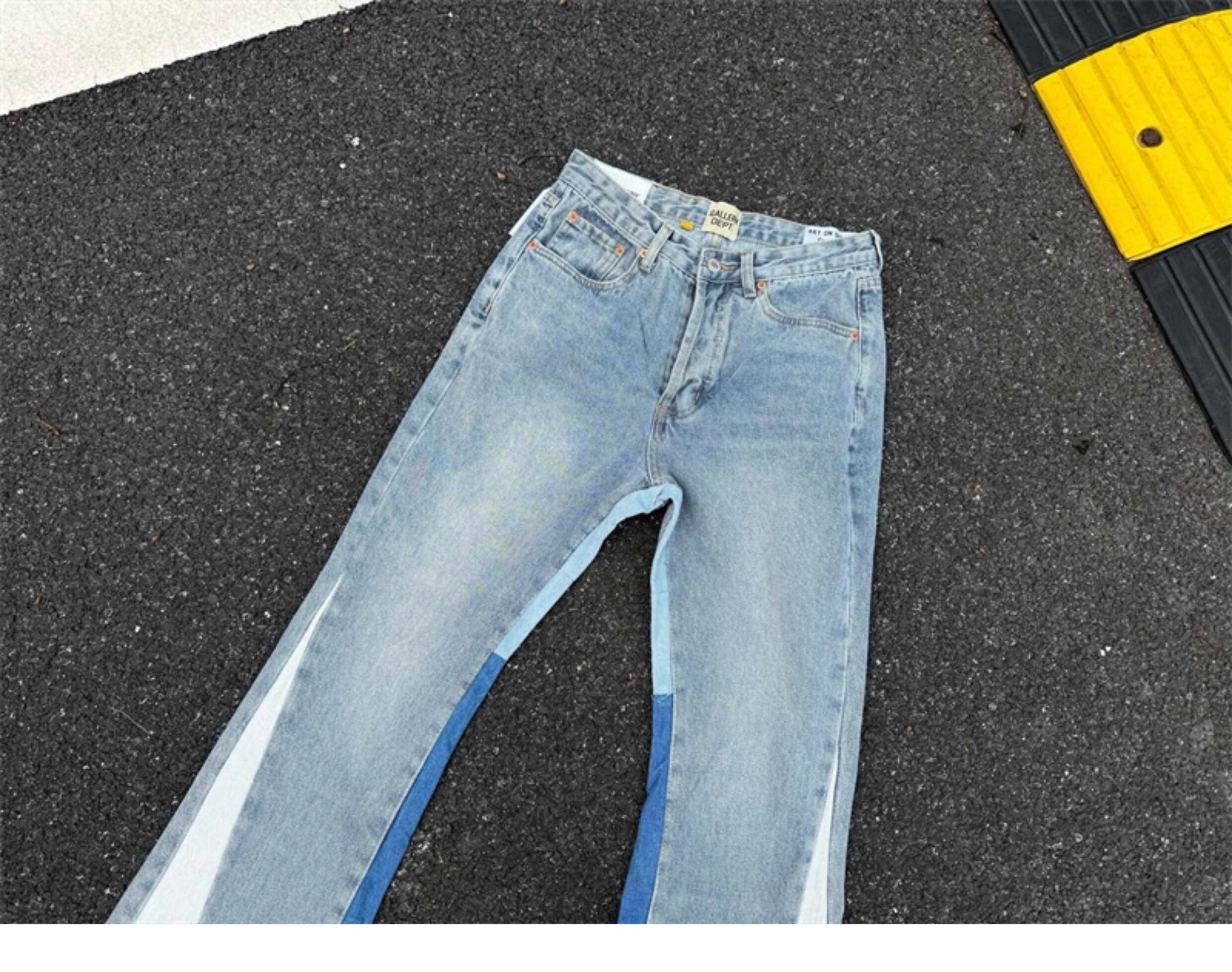 Gallery Dept. Contrast-Panel Split Flare Jeans