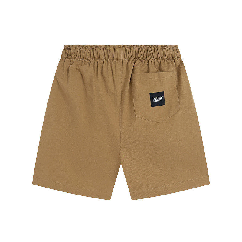Gallery Dept. Khaki Minimal Logo Drawstring Shorts