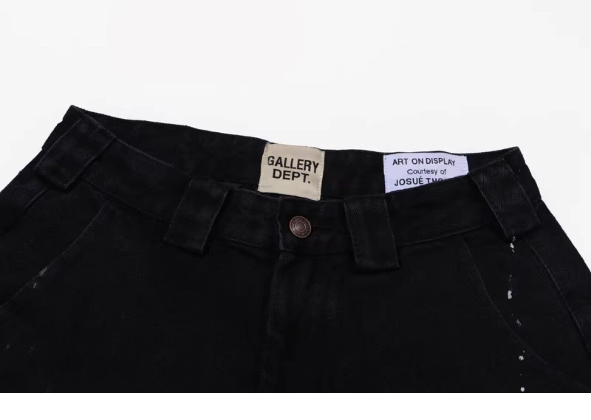 Gallery Dept. Black Paint-Splatter Flare Jeans