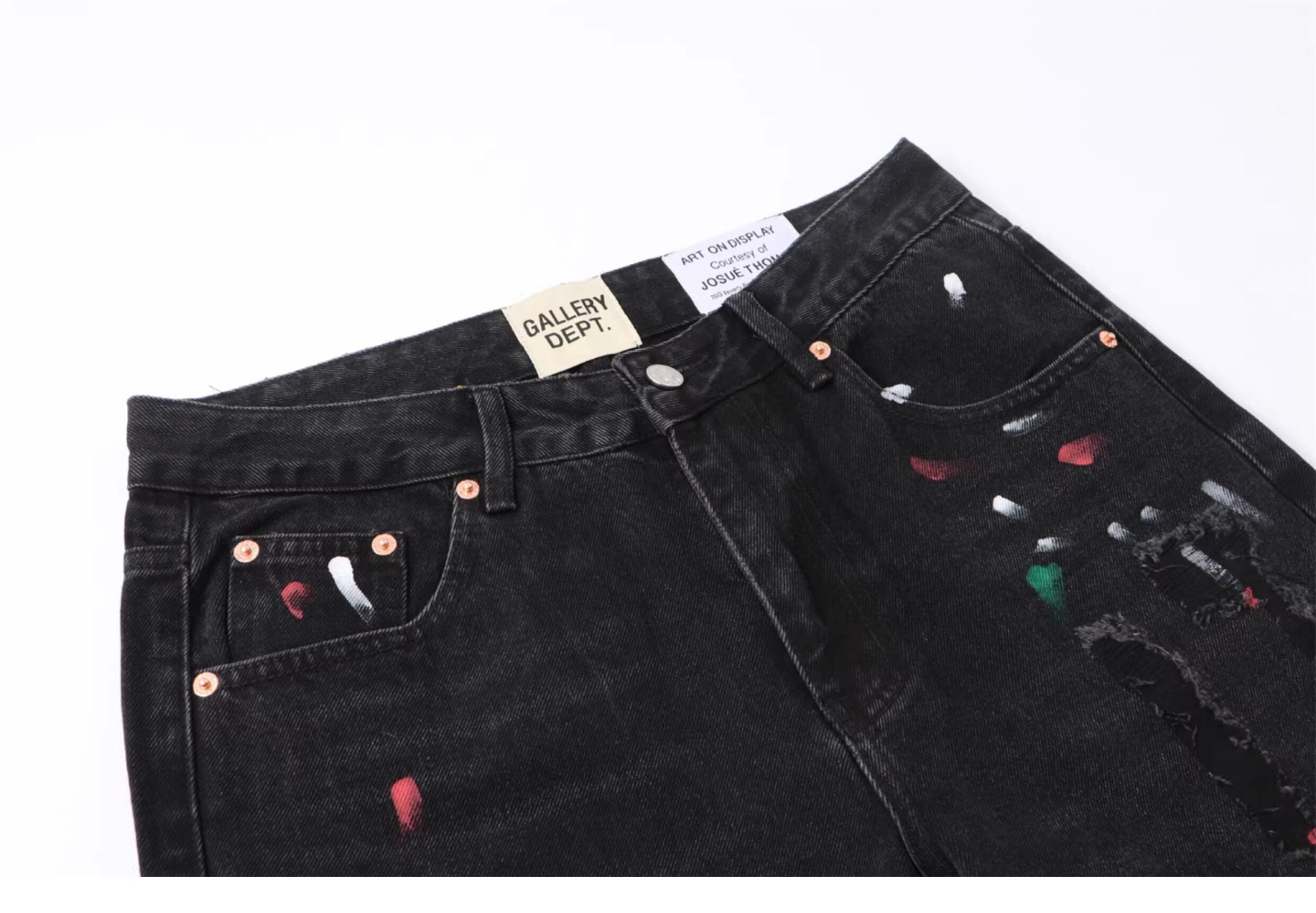 Gallery Dept. Distressed Paint Splatter Jeans