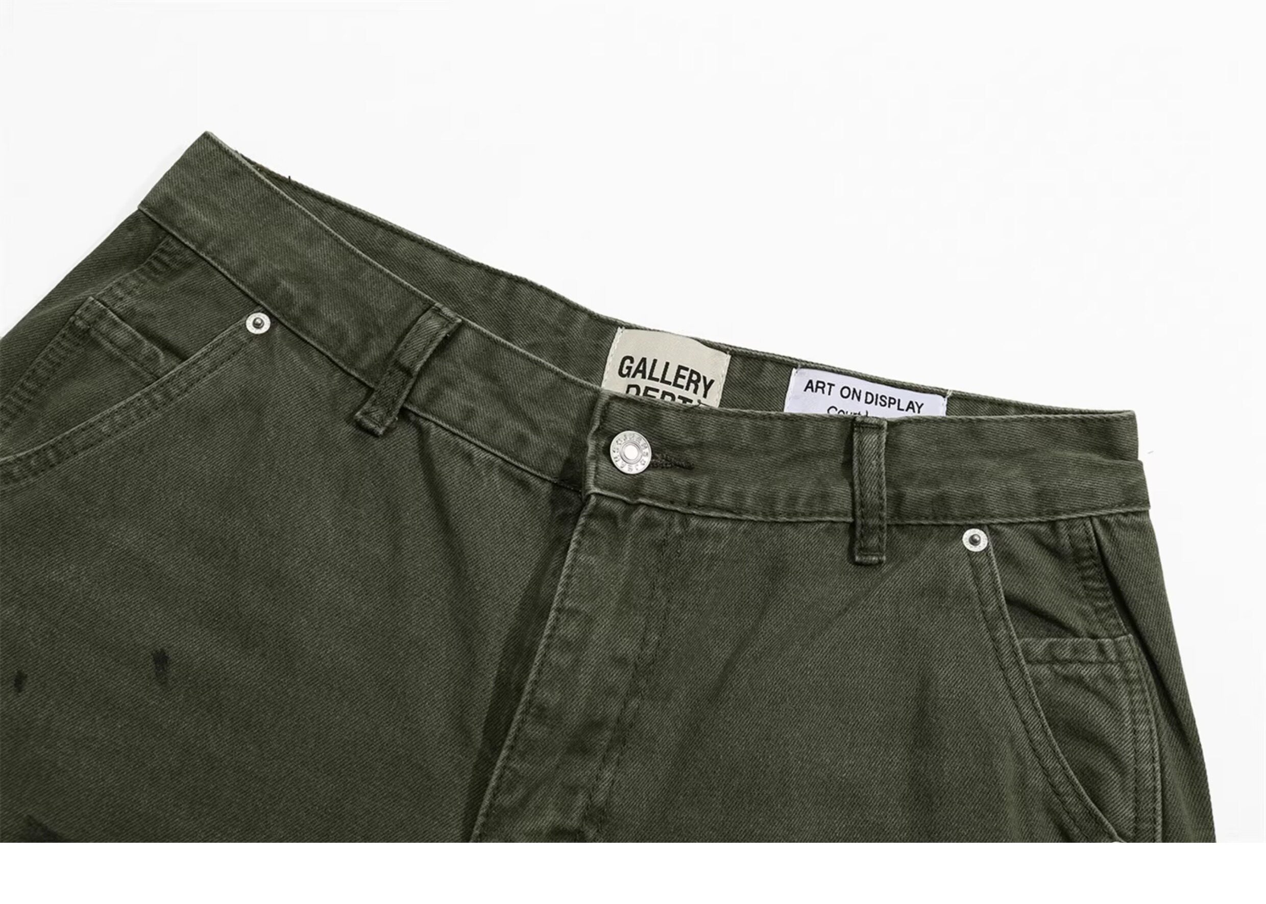 Gallery Dept. Olive Vintage Flare Cargo Pants
