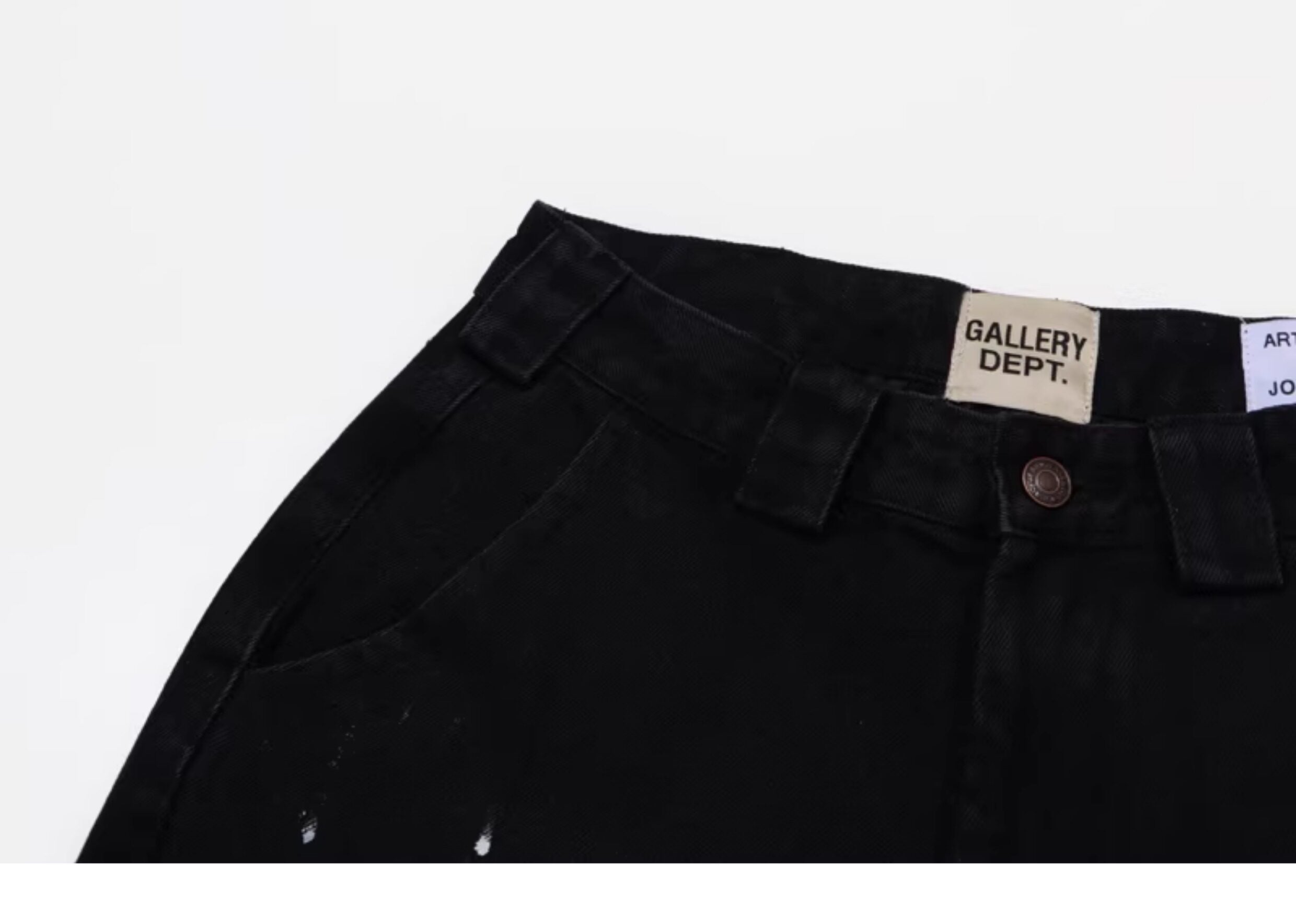 Gallery Dept. Black Paint-Splatter Flare Jeans