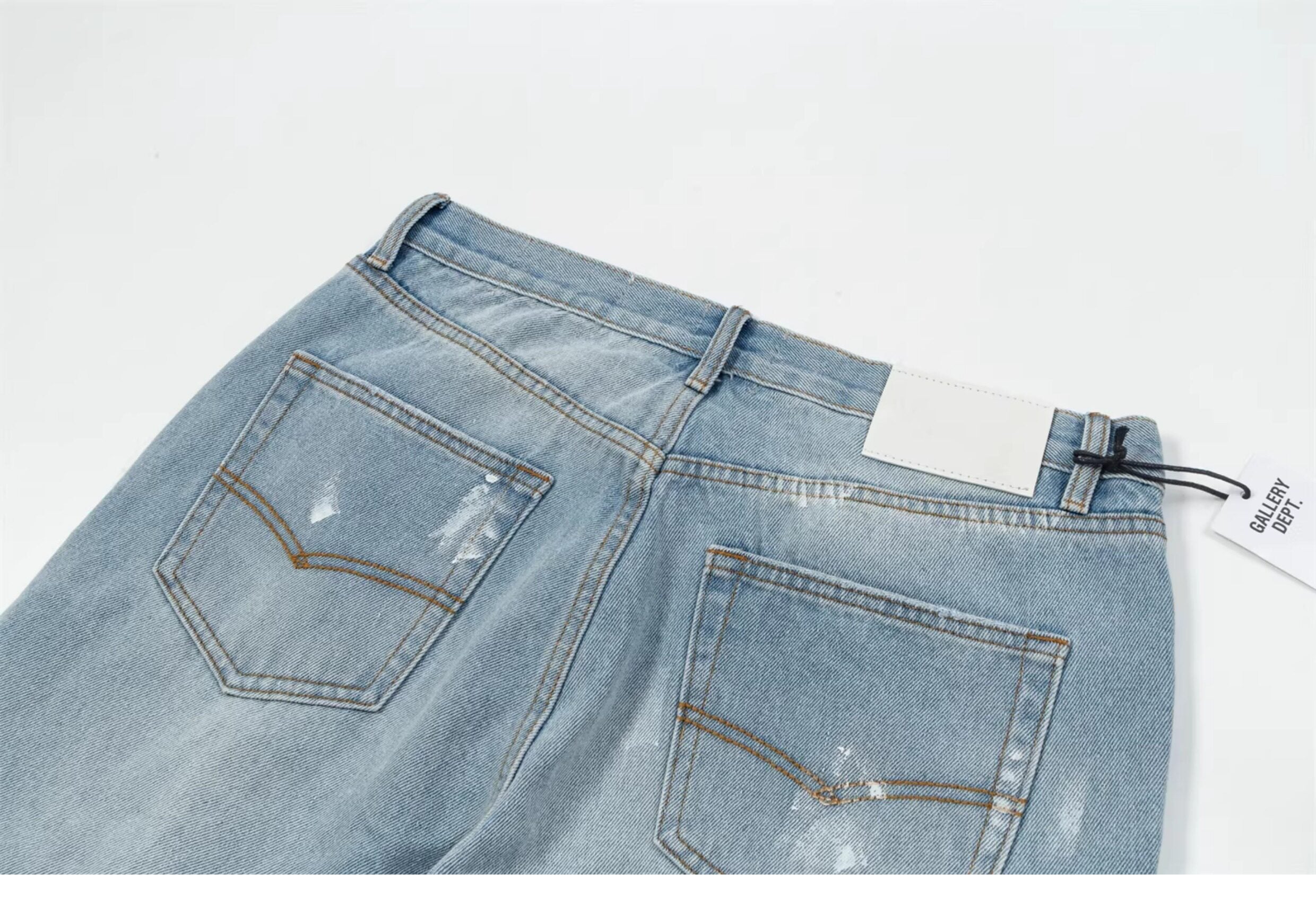 Gallery Dept. Distressed Paint-Splatter Flare Jeans