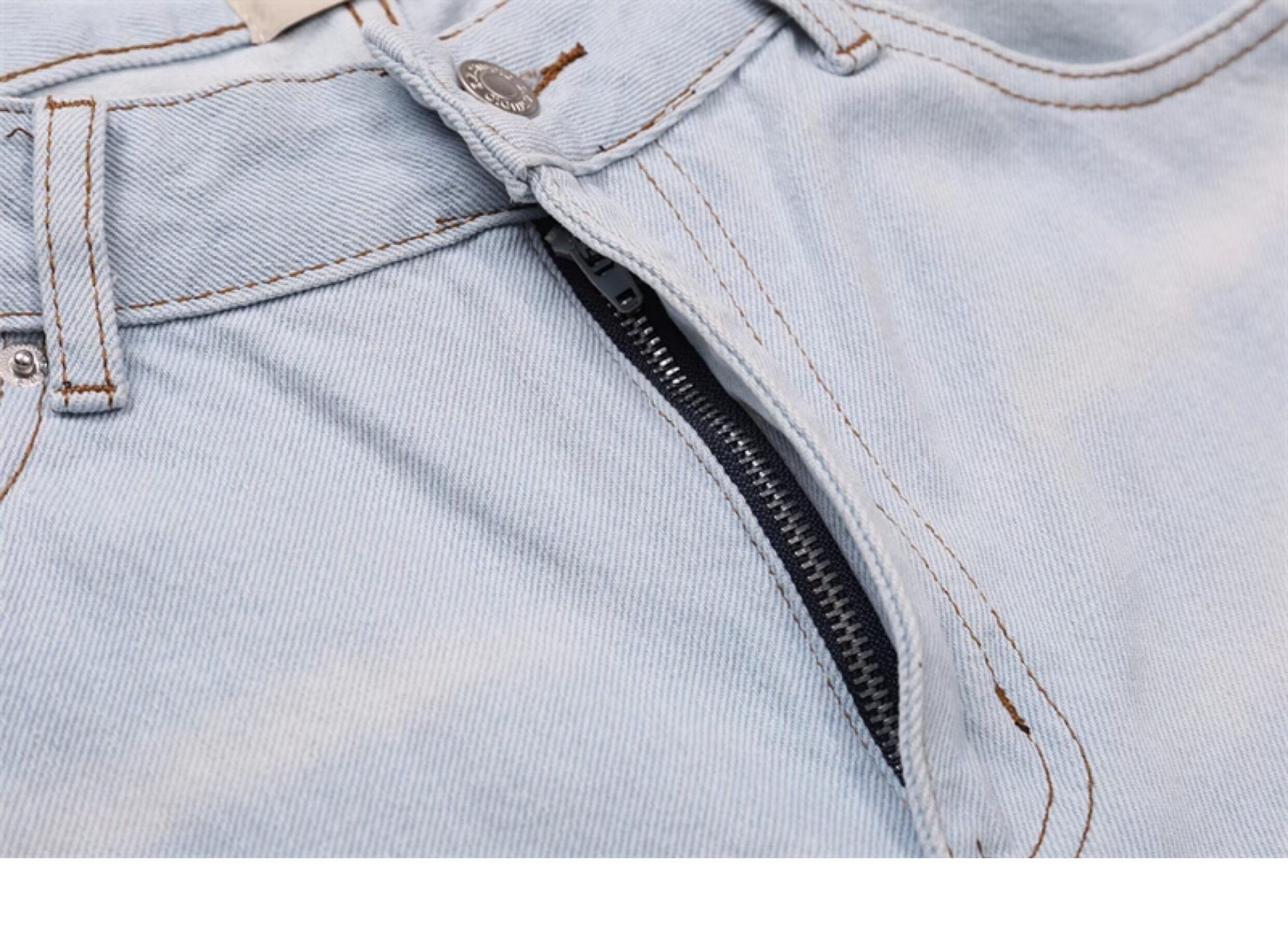 Gallery Dept. Two-Tone Washed Flare Jeans