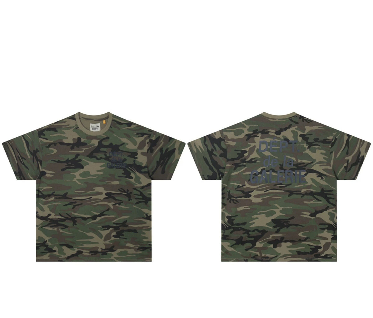 Gallery Dept. Woodland Camo Script Tee