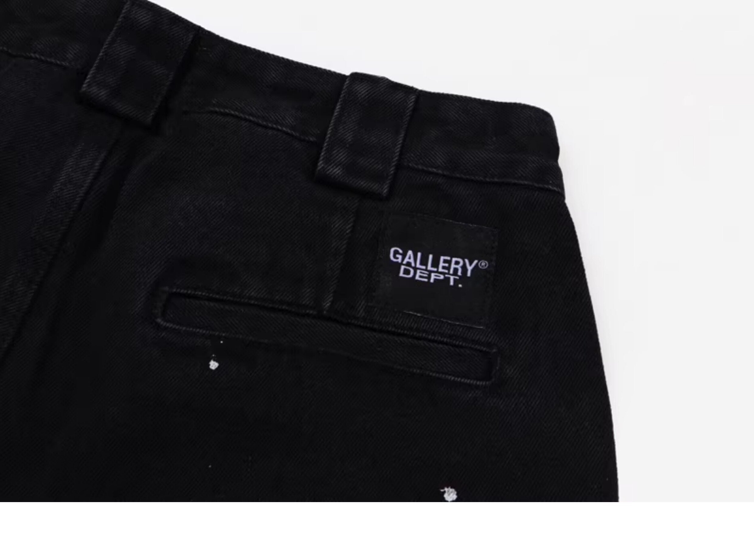 Gallery Dept. Black Paint-Splatter Flare Jeans