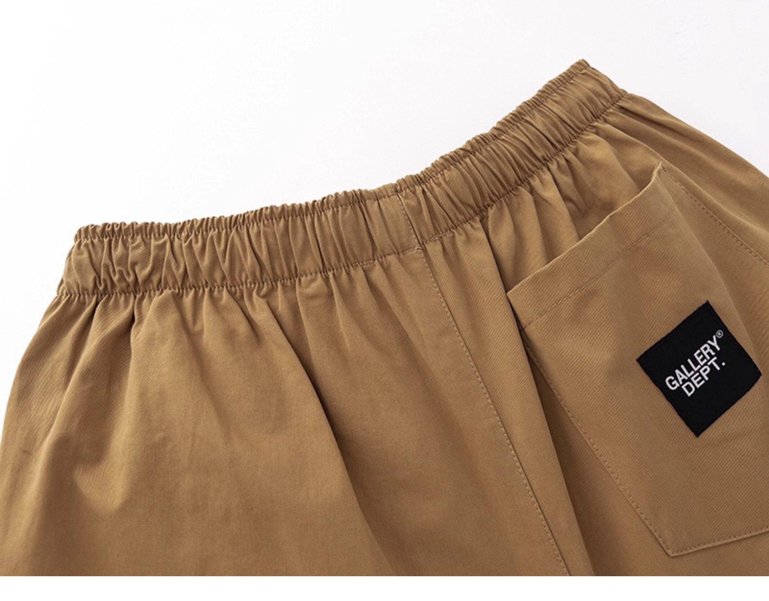 Gallery Dept. Khaki Minimal Logo Drawstring Shorts