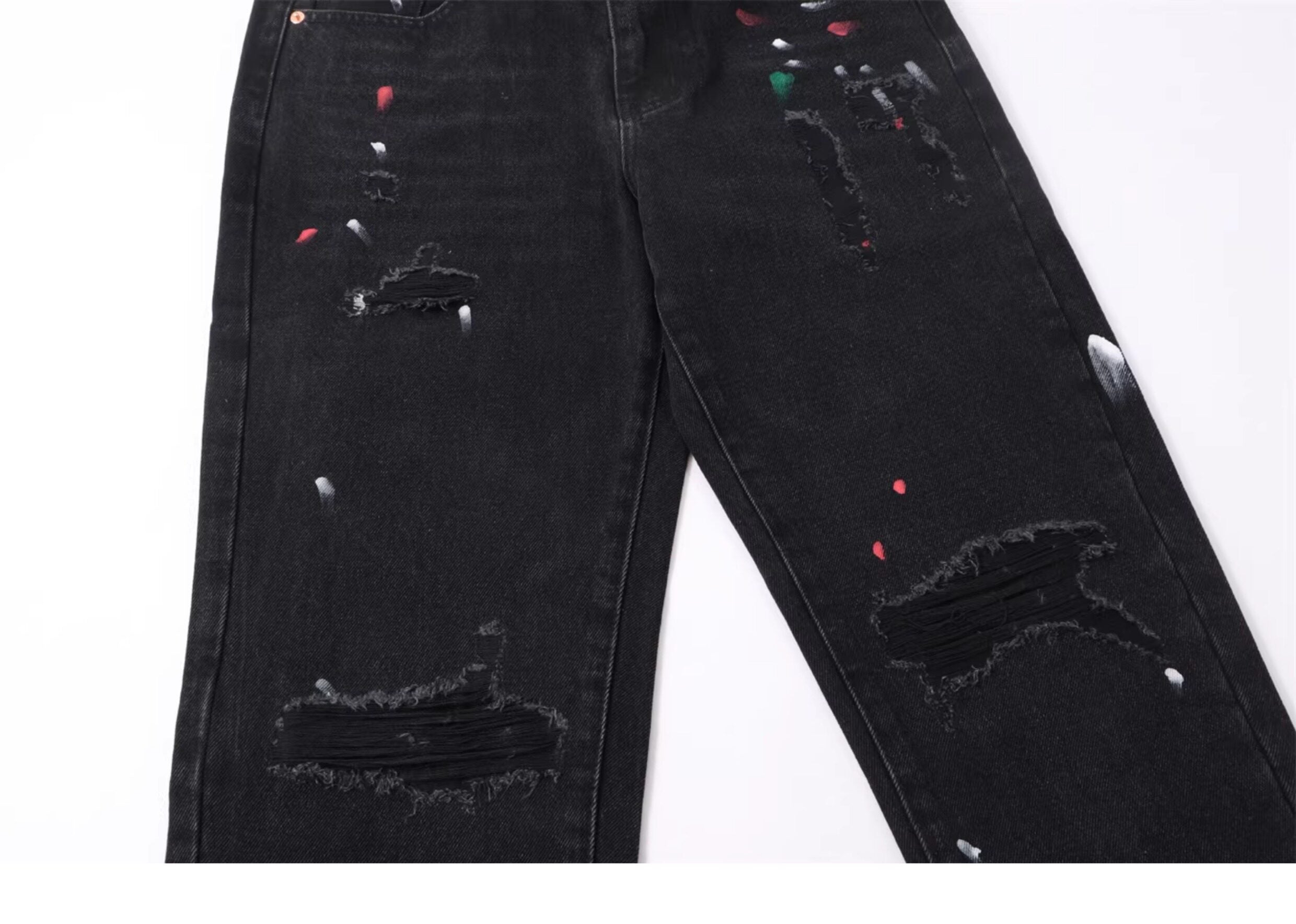 Gallery Dept. Distressed Paint Splatter Jeans
