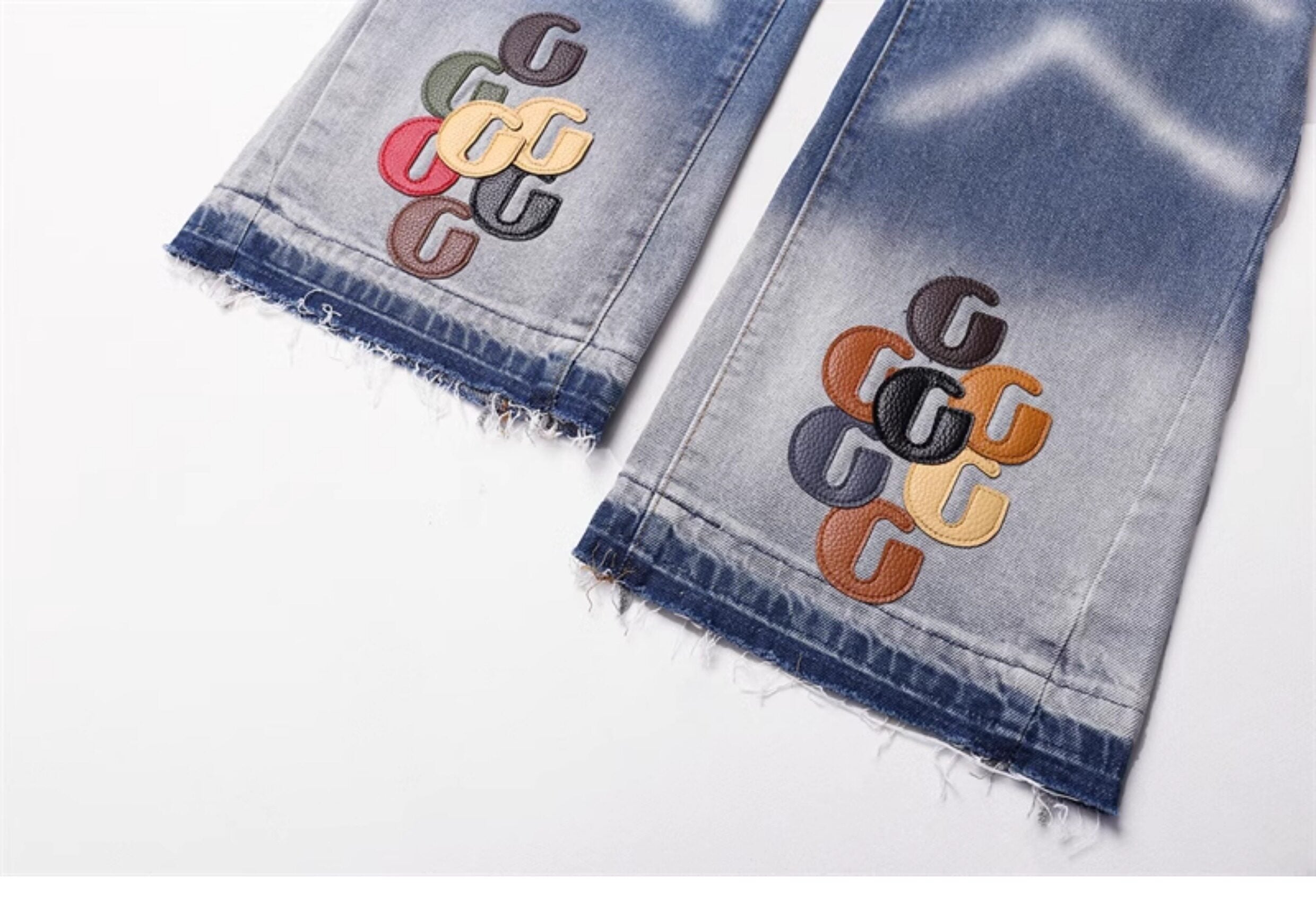 Gallery Dept. Graffiti Gradient Flare Jeans