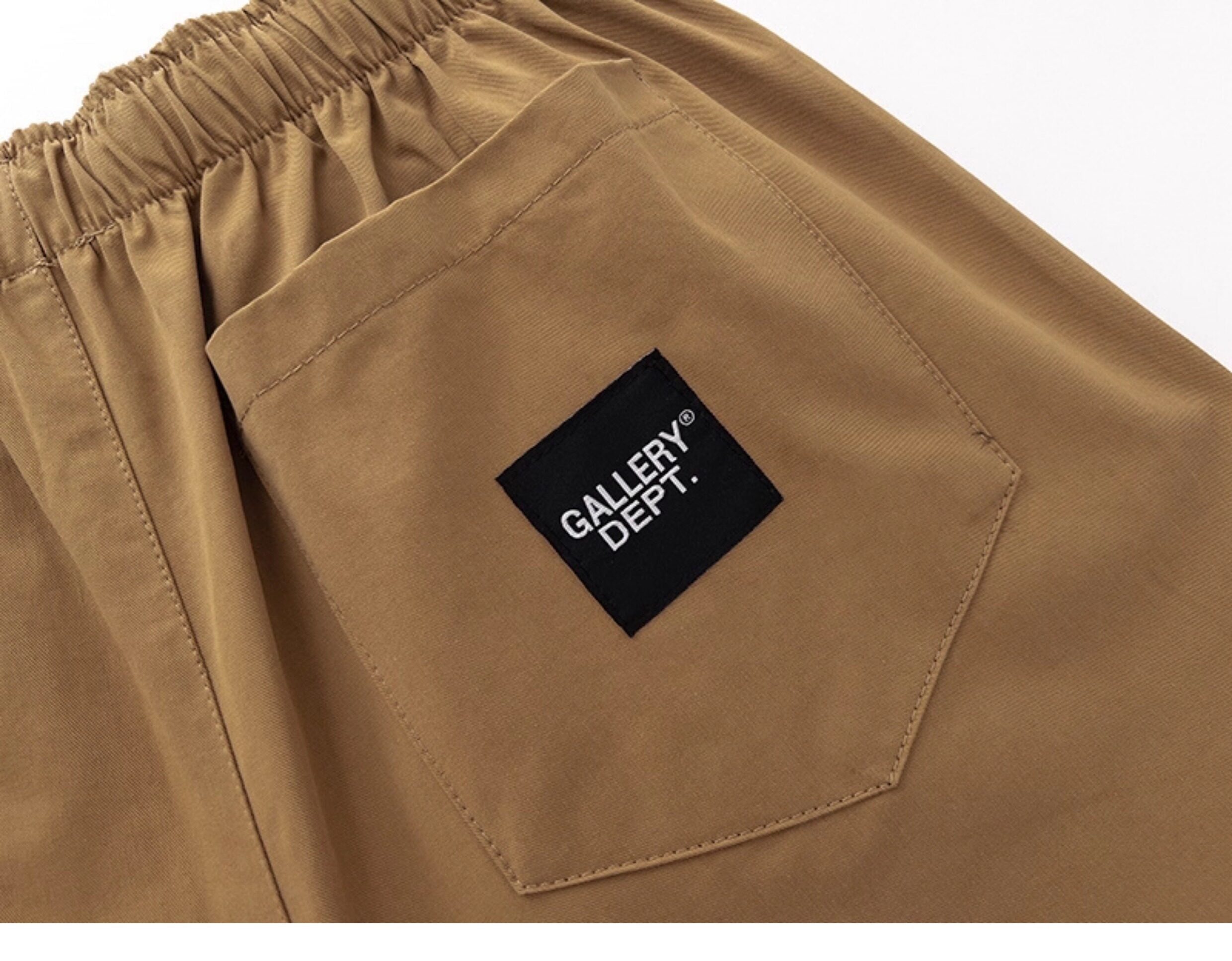 Gallery Dept. Khaki Minimal Logo Drawstring Shorts