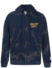 Gallery Dept. Navy Fleece Wash Zip Hoodie