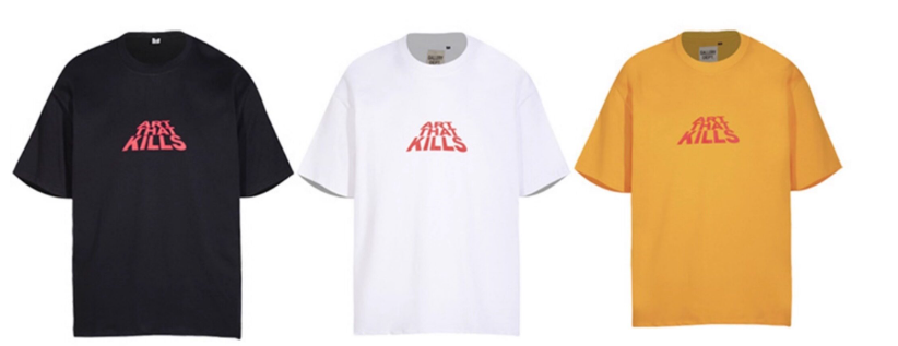 Gallery Dept. Orange Pop Art Slogan Tee
