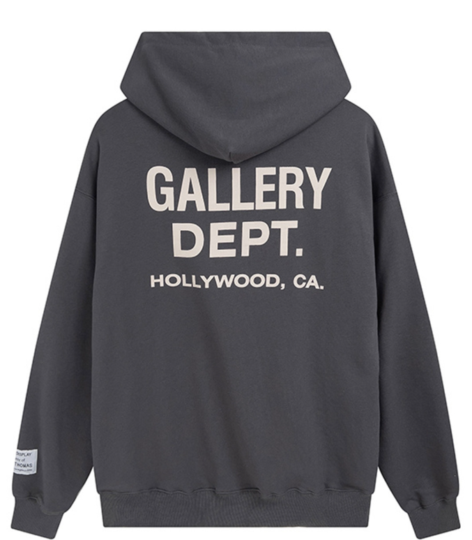 Gallery Dept. Graphite Fleece Logo Hoodie