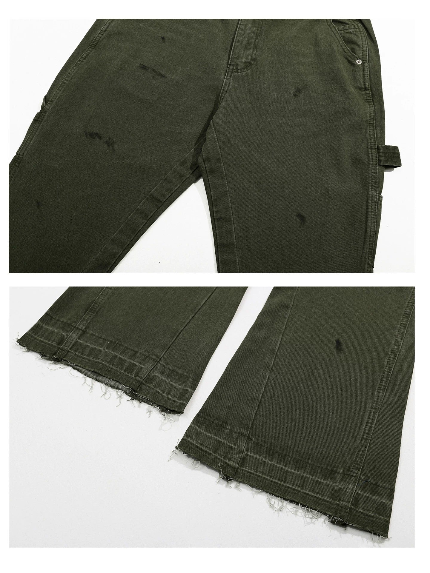 Gallery Dept. Olive Vintage Flare Cargo Pants