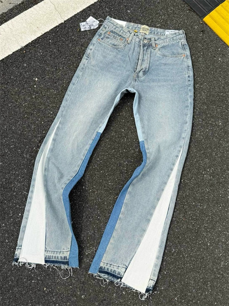 Gallery Dept. Contrast-Panel Split Flare Jeans