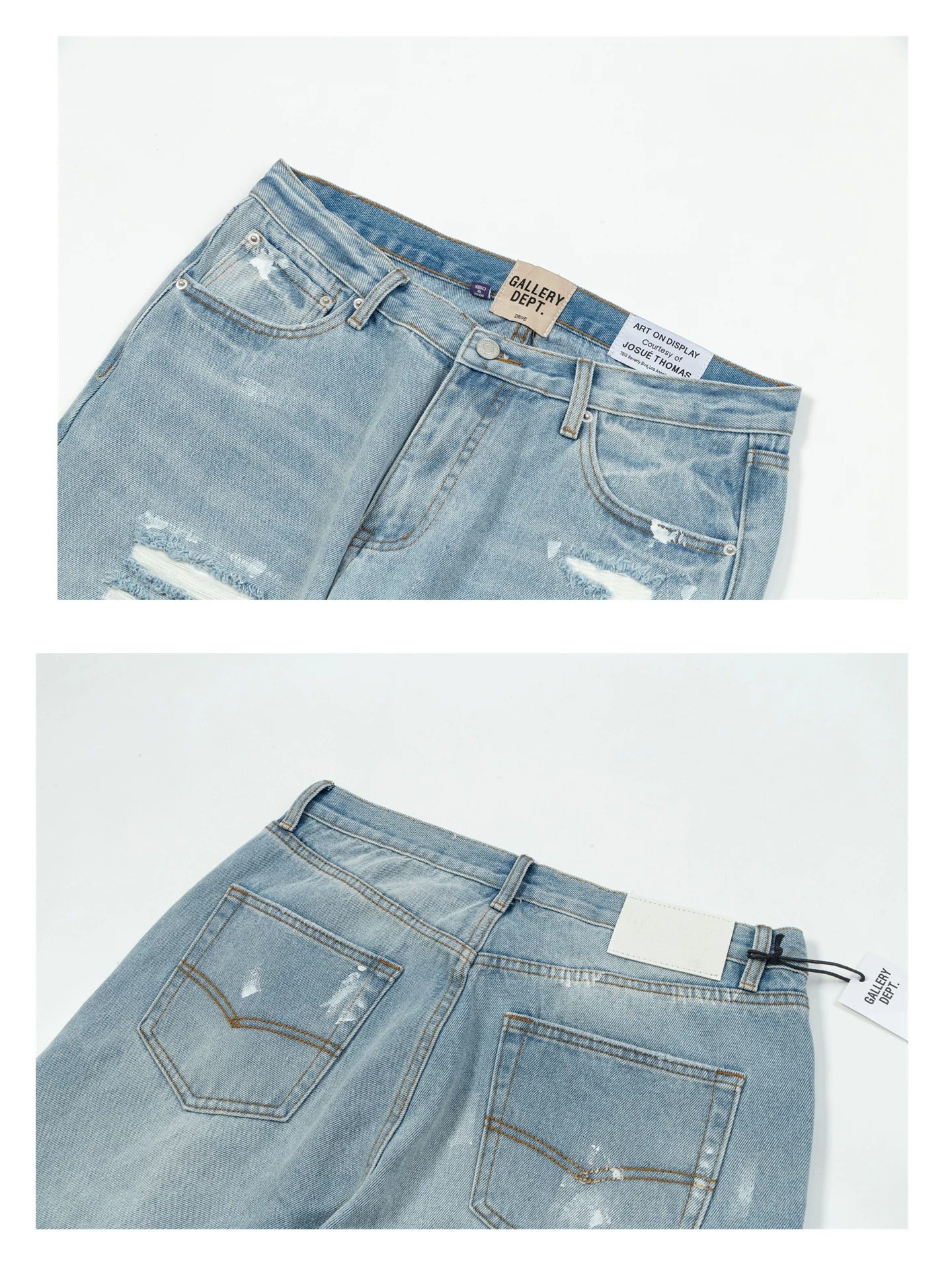 Gallery Dept. Distressed Paint-Splatter Flare Jeans
