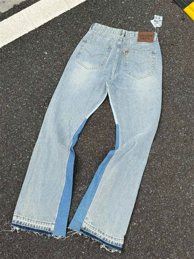 Gallery Dept. Contrast-Panel Split Flare Jeans