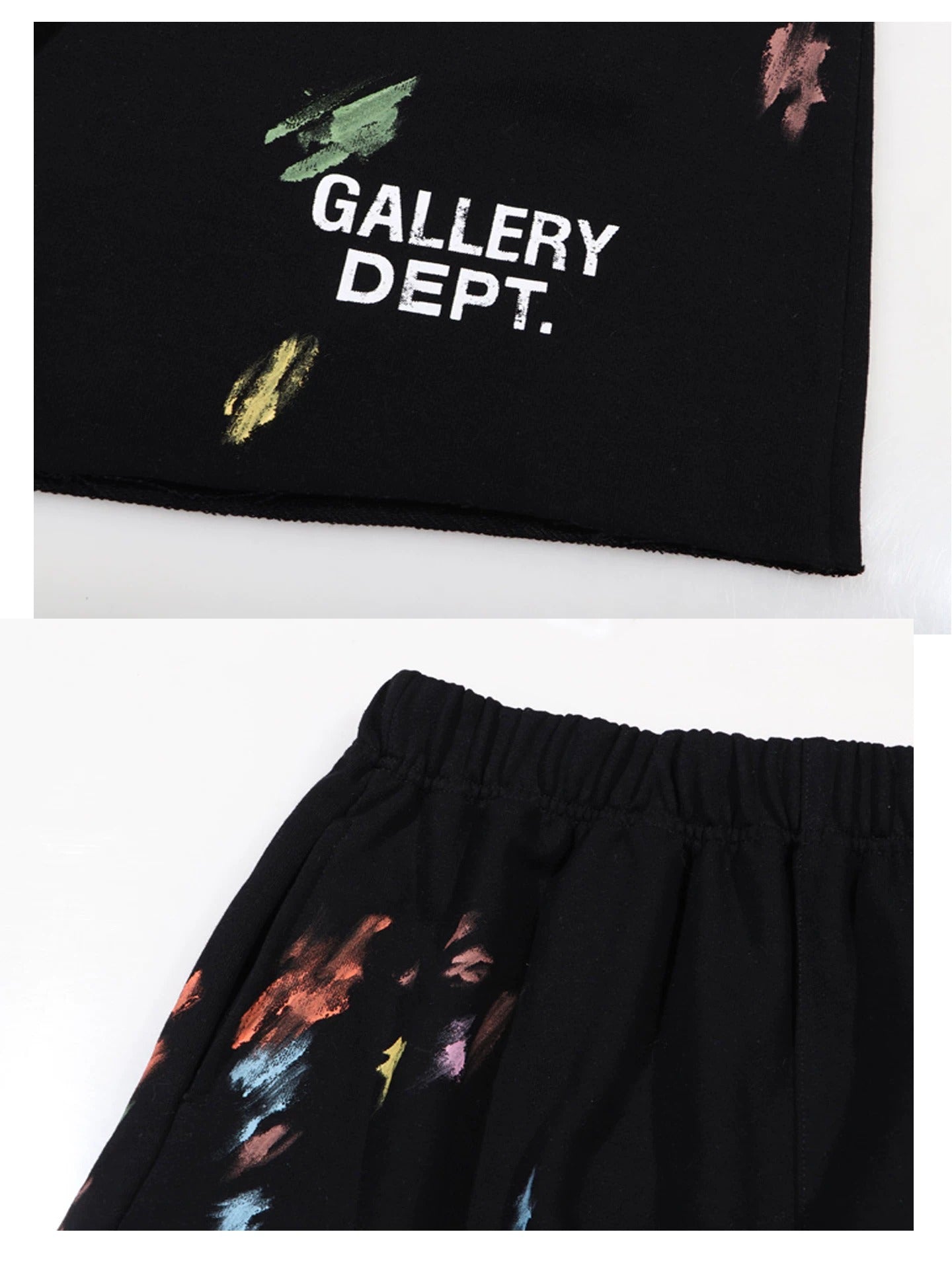 Gallery Dept. Multicolor Splatter Graphic Shorts