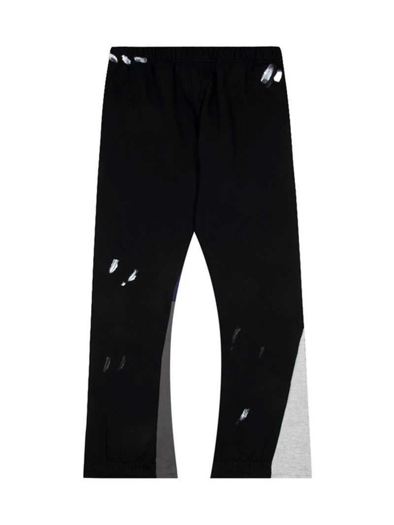 Gallery Dept. Black Splatter Panel Cargo Pants